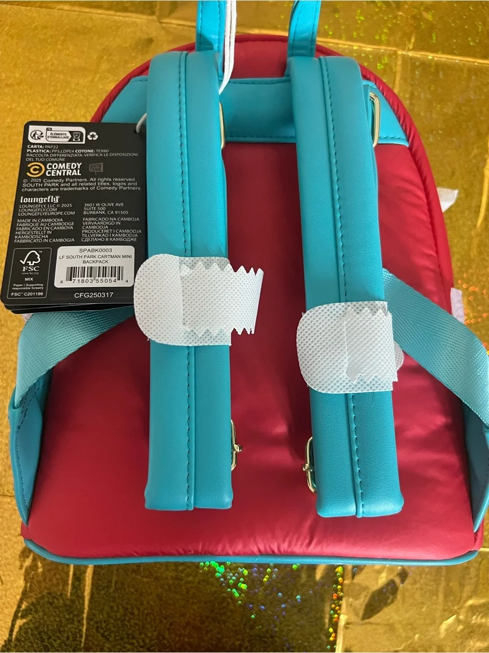 Loungefly South Park Cartman Mini Backpack NWT Senior School Bag